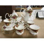 A royal Albert County rose tea / coffee part set i