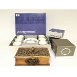An unused boxed Wedgwood Clementine coffee set in