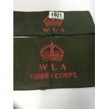 Womens Land Army armbands 2x