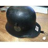 SS transitional M18 steel helmet with later liner