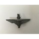 British Parachute Regiment scarce plastic capbadge