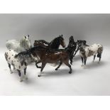 6 Beswick and Royal Doulton porcelain horse figure
