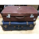 2 vintage suitcases - NO RESERVE