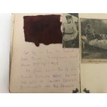 WW1 Autograph book with numerous entries early 20t