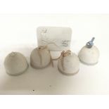 Four Lladro bells and a Lladro collectors plaque a