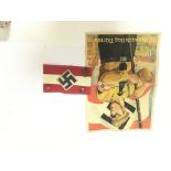 German WW2 Hitler Youth armband and attached relat