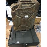 German Jerry can SS marked & ammo crate possibly s