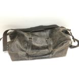 A good quality leather holdall.