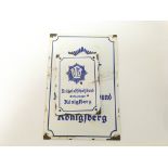 German RLB Air Raids 2x metal wall plaques