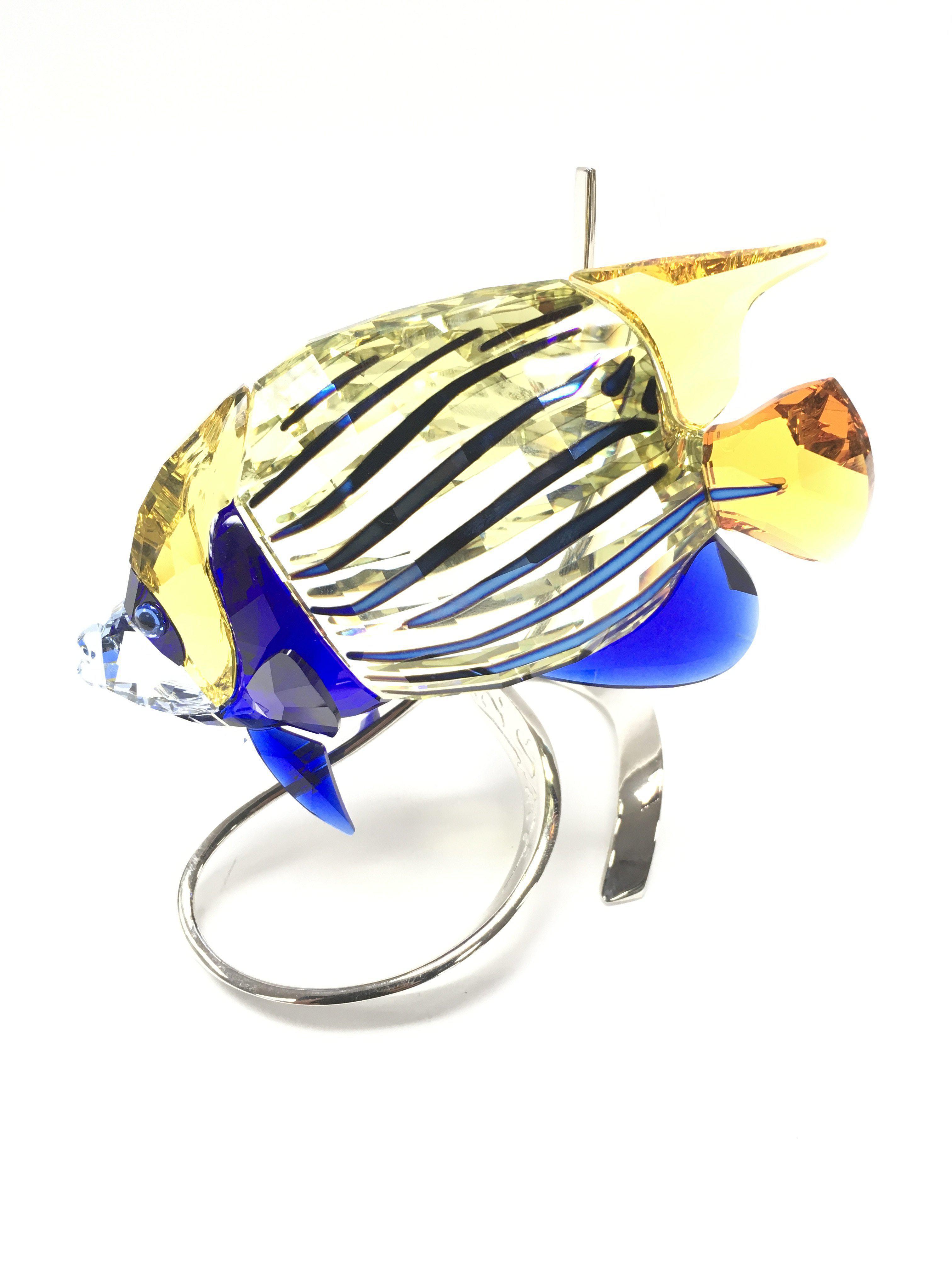 A Swarovski Emperor Angelfish on a silver-tone met