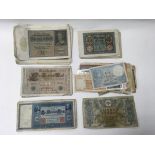 A good collection of German banknotes including 15