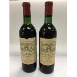Two bottles of 1969 Chateau La Lagune Medoc red wi