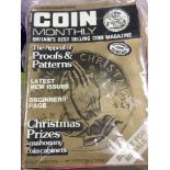 A large qty of coin monthly magazines. 70+