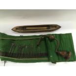 A North Hawick original weaver's loom shuttle and