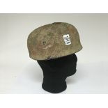 German WW2 Parachutists Helmet , rusty in places w