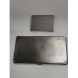 Two silver cigarette cases, Birmingham and London