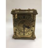 A brass cased Smiths electric carriage clock.
