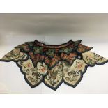 A 19th Century Chinese ladies embroidered collar.