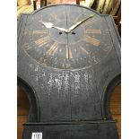 A lacquered Striking Tavern clock with pendulum no