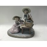 A Lladro figure group in the form of a couple with