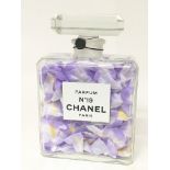 An Authentic Chanel No 19 perfume display bottle H