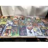 A collection of US comics including DC and Marvel