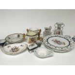 A collection of ceramics including a Pargon porcel