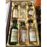 A collection of whisky and alcohol miniatures. 30+