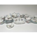 A Shelley Porcelain tea set the wild flowers patte