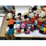 Included is a large assortment of soft toys includ
