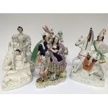 A collection of Staffordshire Victorian 19th centu