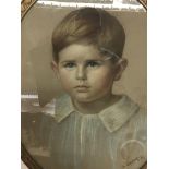 A Quality Pastel. A portrait of a young boy in an