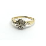 An 18ct diamond cluster ring, approx.10ct, approx