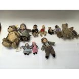 Included is an assortment of soft toys including a