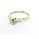 An 18ct gold solitaire diamond ring, approx.20ct,