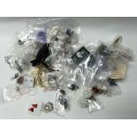 A large collection of earrings Inc silver etc - NO