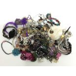 A bag of mixed costume jewellery - NO RESERVE