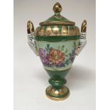 A 20th century Continental porcelain vase with app