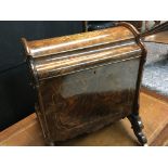 A Quality Victorian inlaid burr walnut enclosed Ca
