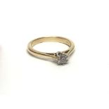 An 18ct gold solitaire diamond ring, approx.28ct,