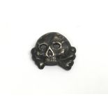 WW2 Style Allgemeine SS Totenkopf Cap Skull (Jawless Type)