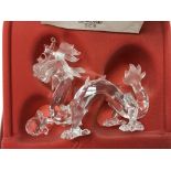 A Swarovski SCS Fabulous Creatures “The Dragon” with box and certificate and stand.