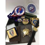 American Police memorabilia badges etc.
