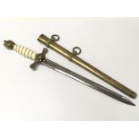 German Kriegsmarine WW2 style Officers dagger , GVF