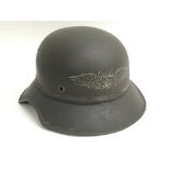 WW2 German Luftshultz (Air Raid Police) Gladiator Helmet. No liner.