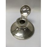 A silver inkwell Birmingham hall 1909.