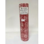 A unique unopened roll of Chanel 5 red authentic wrapping paper used exclusively in store.
