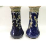 A pair of Royal Doulton stoneware vases, approx he