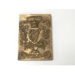 Badge a Royal Irish cross belt plate. Pre 1881