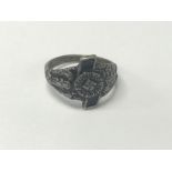 German WW2 style ring , DJ ? VF